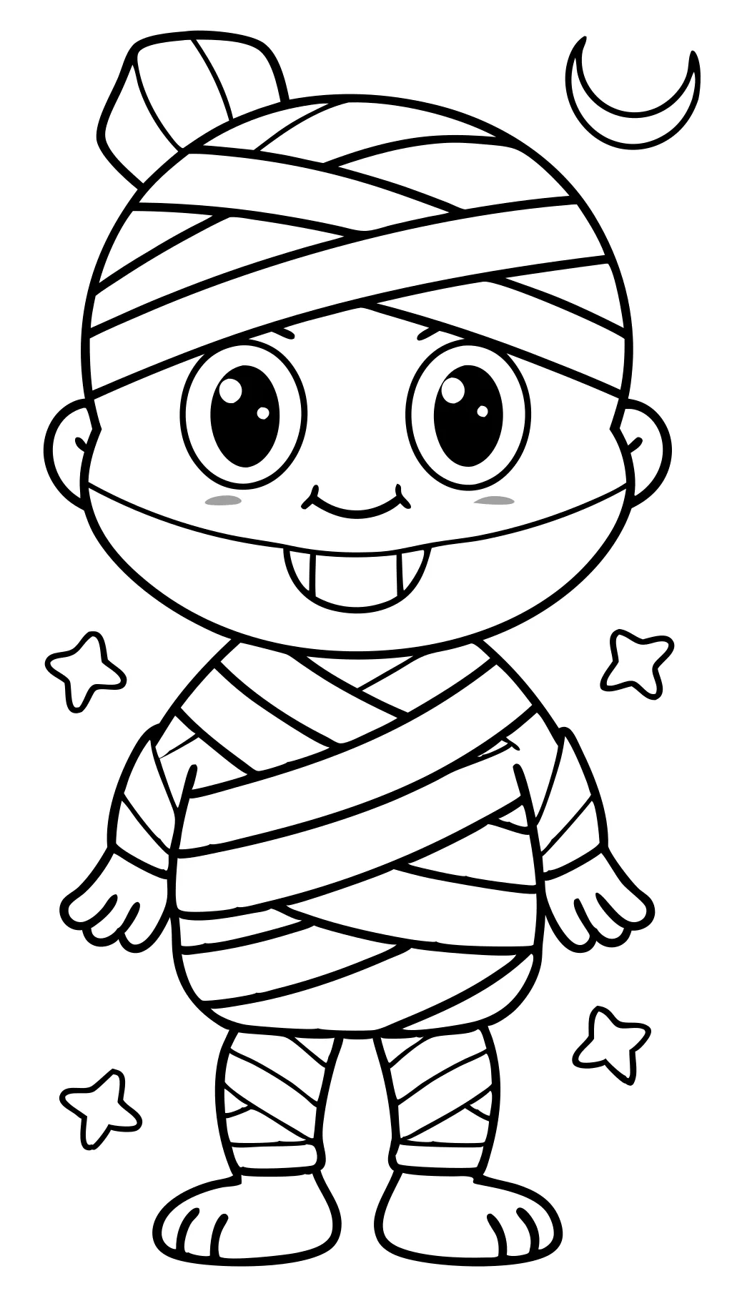 Mummy Coloring Página